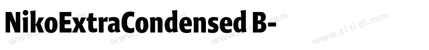 NikoExtraCondensed B字体转换 NikoExtraCondensed B字体转换